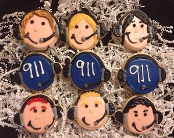 911 Dispatcher Sugar Cookies Telecommunitcations Week