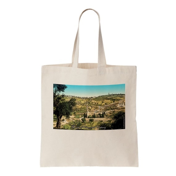 Canvas tote bag Jerusalem Mount of Olives