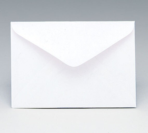 125ct WHITE Florist Enclosure Card ENVELOPES Mini Small