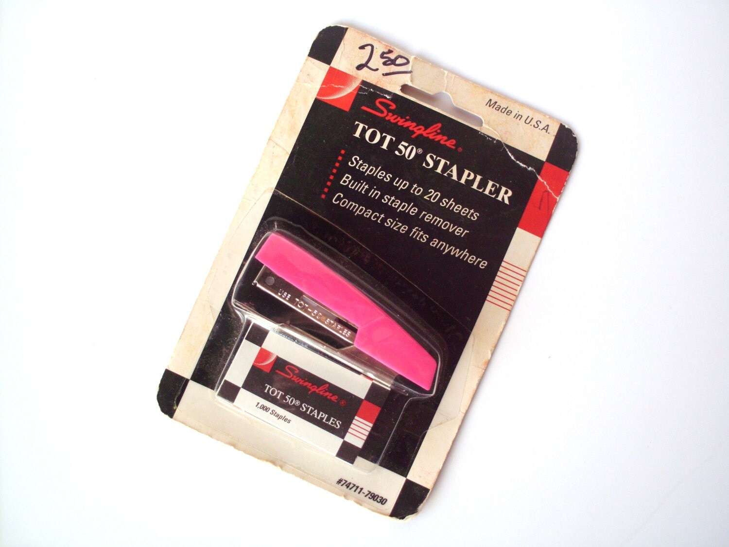 Vintage Pink Swingline Tot 50 Stapler New Mint in Package