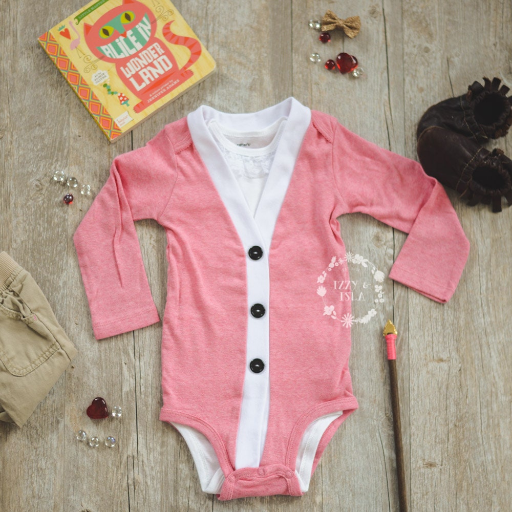 Baby Girl Cardigan Onesie and Lace Onesie SetPink Long Sleeve