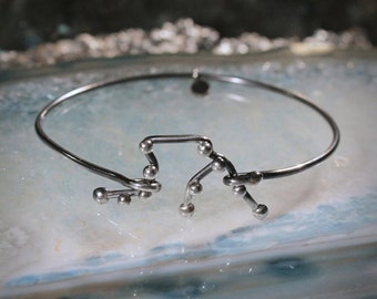 AQUARIUS Sterling Silver bracelet - Friend Bracelet, Personalized Jewelry, stars, men, boyfriend, Constellation Serie