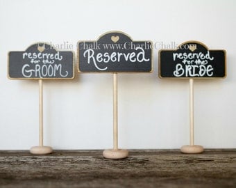 Rustic Wedding Chalkboard Sign Table Number by CharlieChalkDesigns