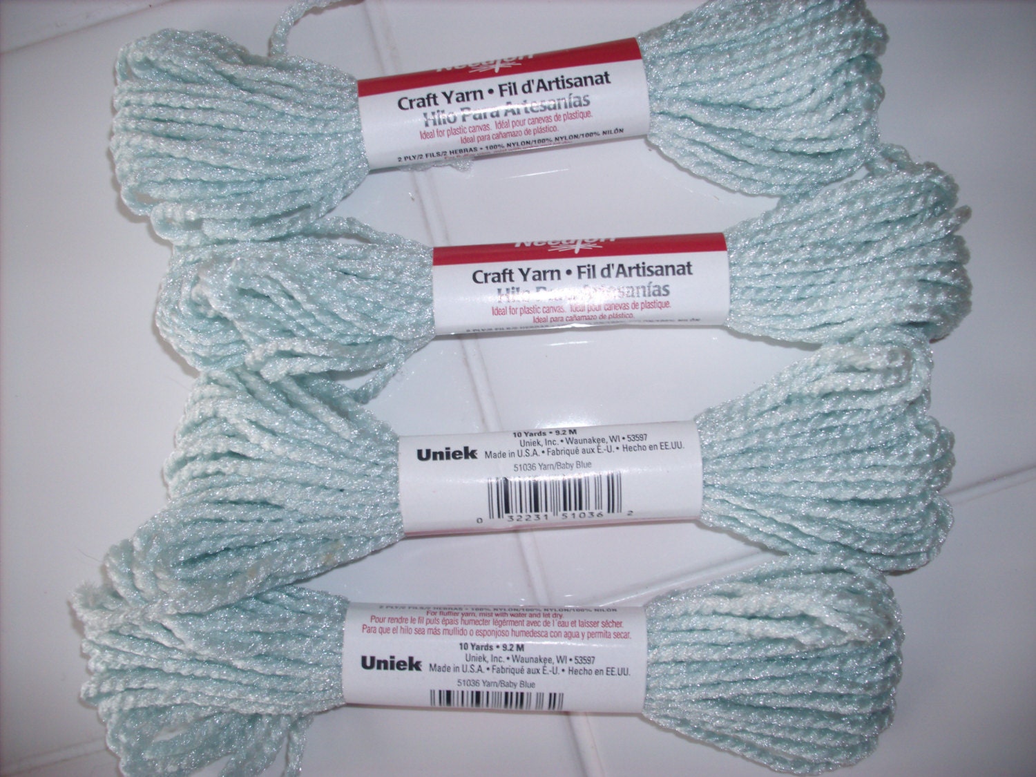 Needloft plastic canvas yarn by Uniekbaby blue item 51036