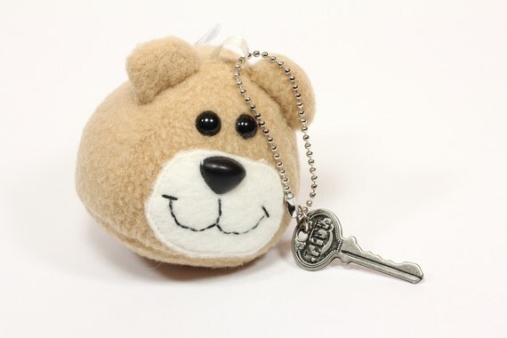 plush bear keychain
