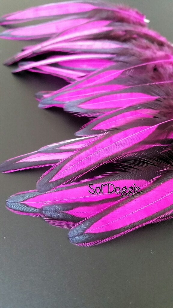 Bright Pink Feather Craft Supplies Pink Magenta Feathers for