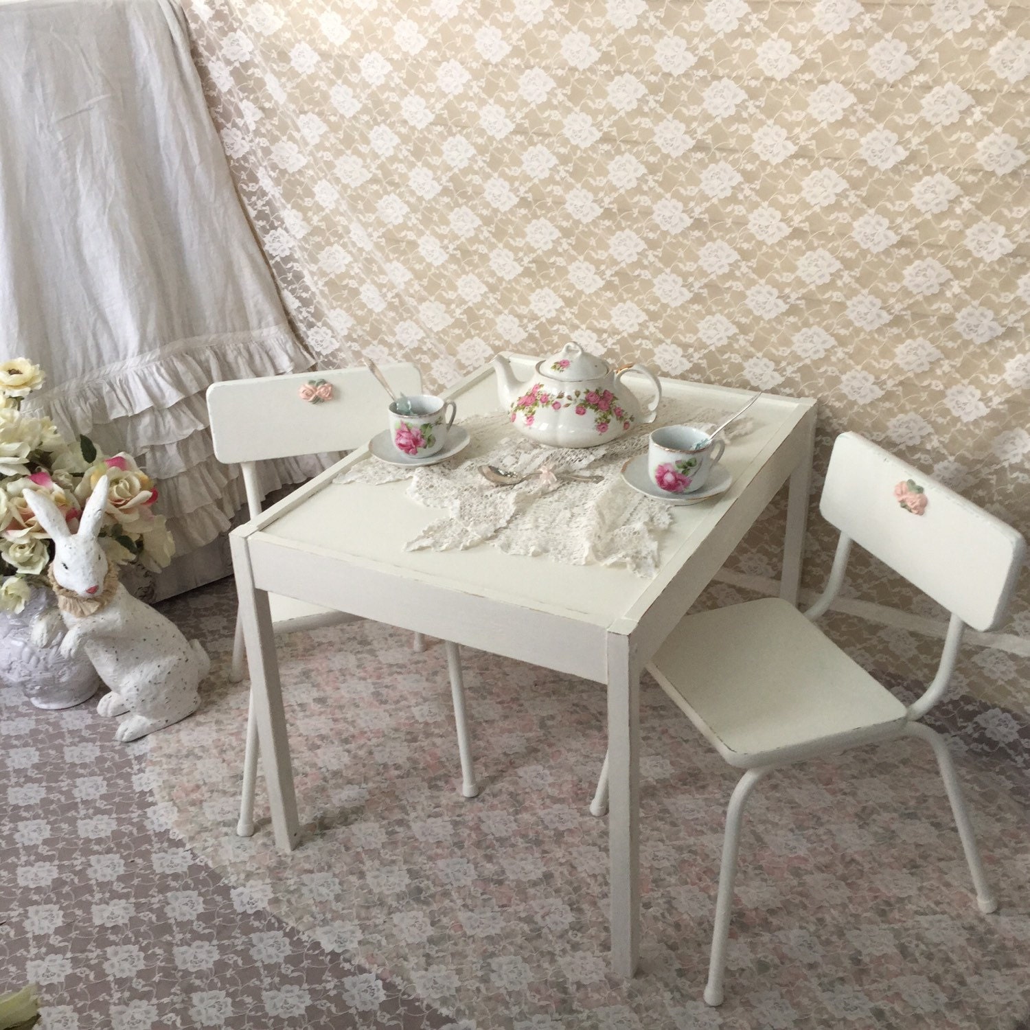 shabby chic kids table and chair set activity table little girls white activity table and shabby chic kids table and chair set activity table little girls white activity table and