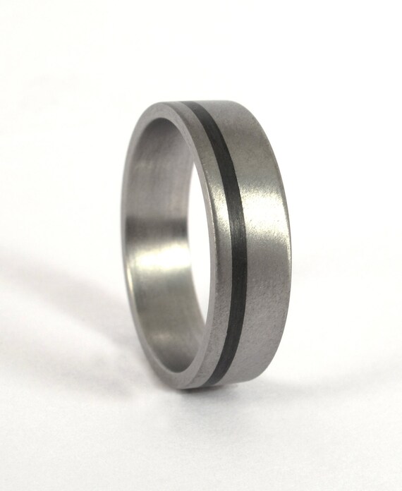 Carbon Fiber & Titanium Ring 100 Titanium and Carbon by Rosler