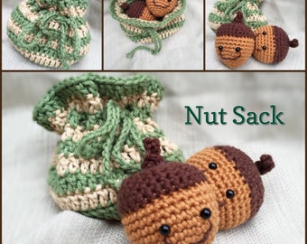 nut sack man purse