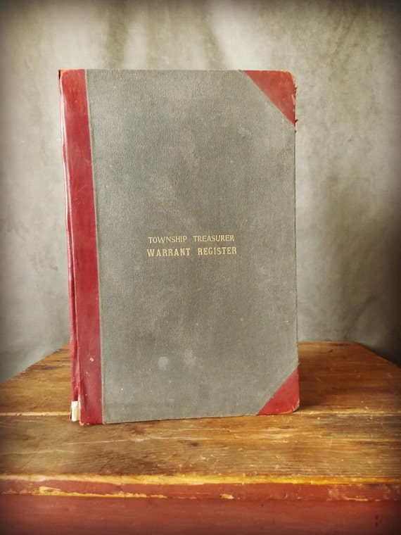 Antique 1912 Ledger Book