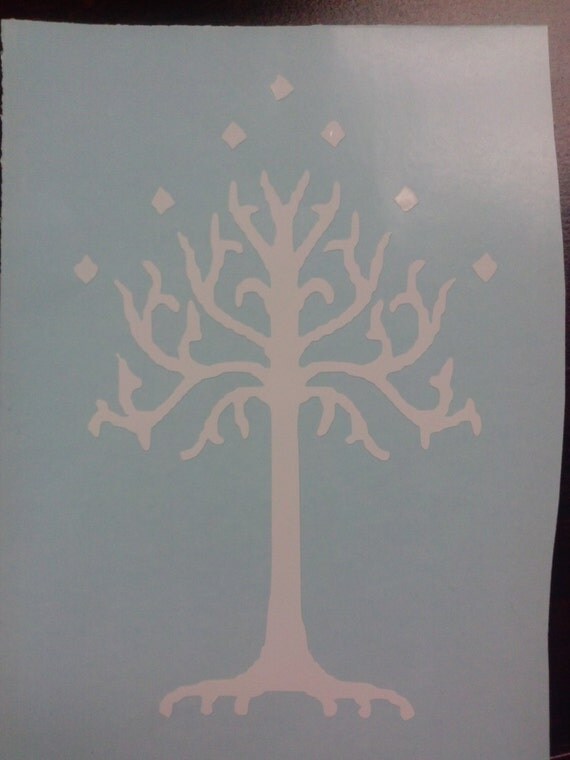White Tree of Gondor Decal LOTR Lord Of by KraftyKellyKreations