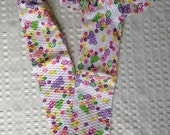 Flowers on White Seersucker Stethoscope Cover