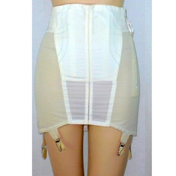 M 40s Vintage Lingerie Open Bottom Girdle Garter by GetLuckyGals