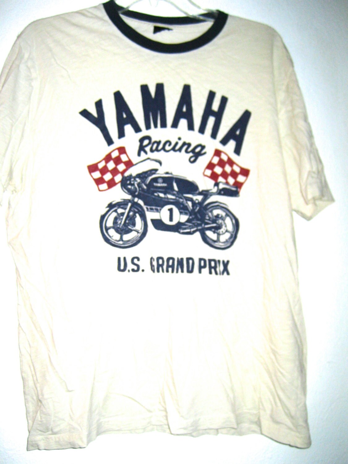 SALE 25.00 Vintage Yamaha Racing cotton t shirt motorcycle