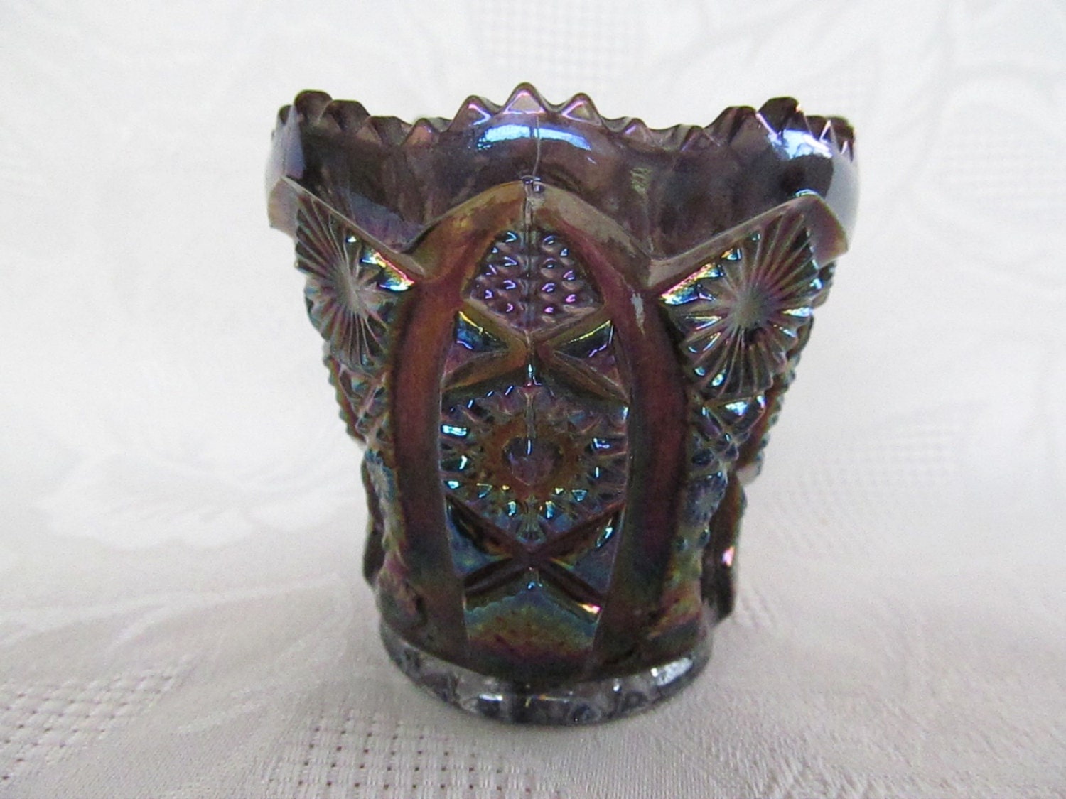 Imperial Glass Toothpick Holder Peacock Color by WalkersWimseys