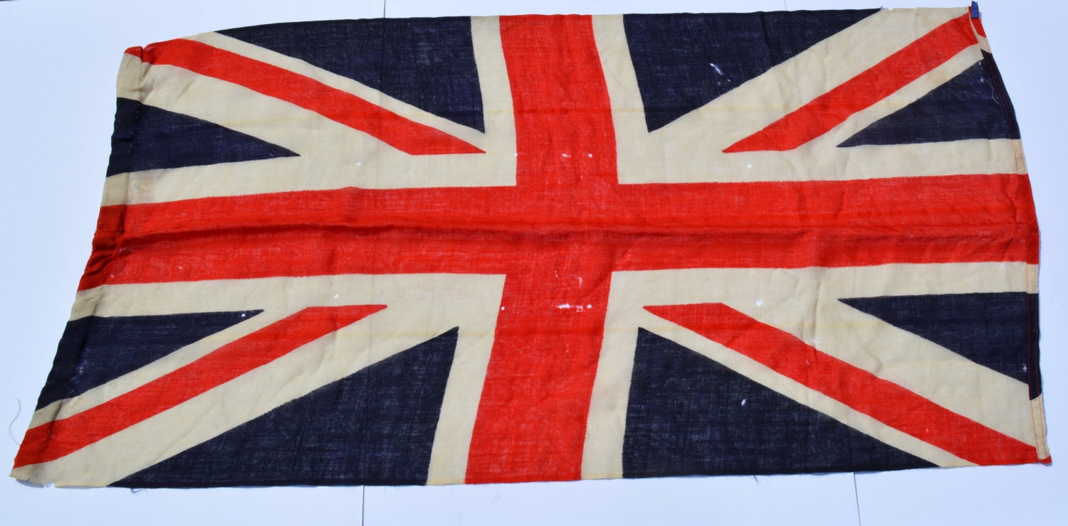 WWII Flag WWII Union Jack Antique Military Flag by BiminiCricket