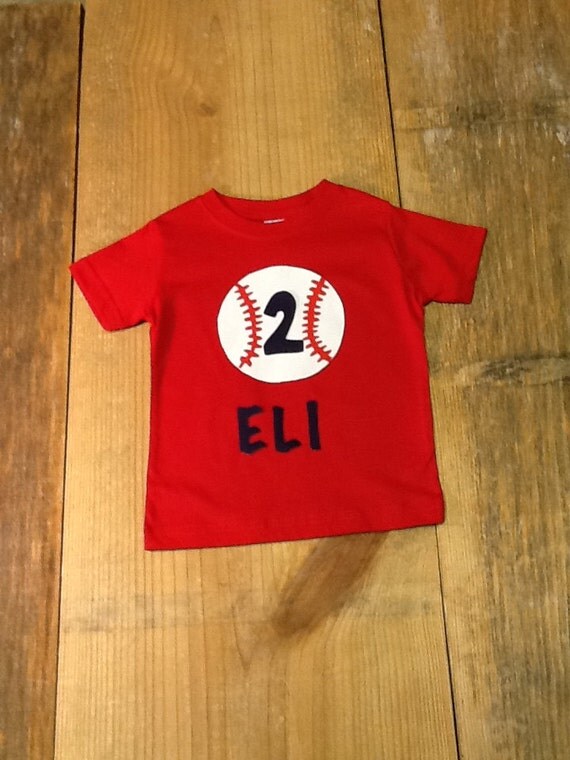 personalized baseball birthday shirts