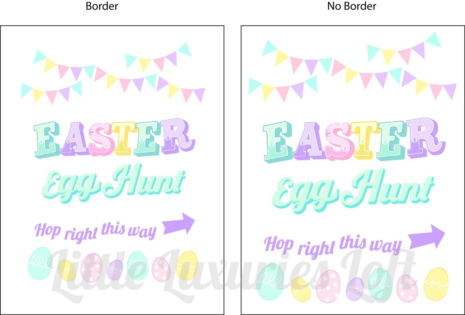 Printable Easter Egg Hunt Sign Easter Party Printables