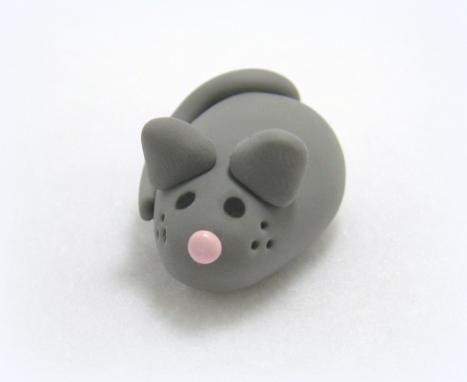 Polymer Clay Gray Mouse Figurine Grey Animal Rodent Sculpture   Il Fullxfull.737631804 Of8d 