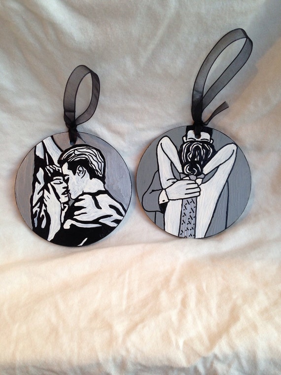 fifty shades of grey inspired glass ornaments set of 2 fifty shades of grey inspired glass ornaments set of 2