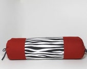 zebra bolster pillow