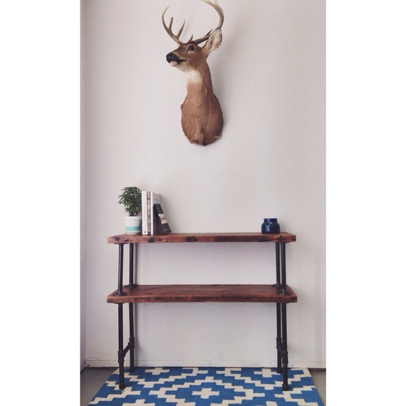 Reclaimed Wood Console Table / Media Cart / by TylerKingstonWoodCo
