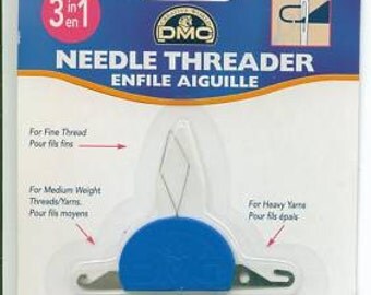 3 in 1 Needle Threader Suitable for Fine Medium & Heavy Yarn