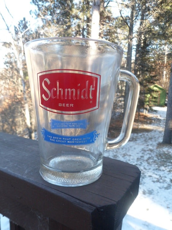 Personal Pitcher Schmidt Beer Glass Beer Mug 40 Oz by btckreiner