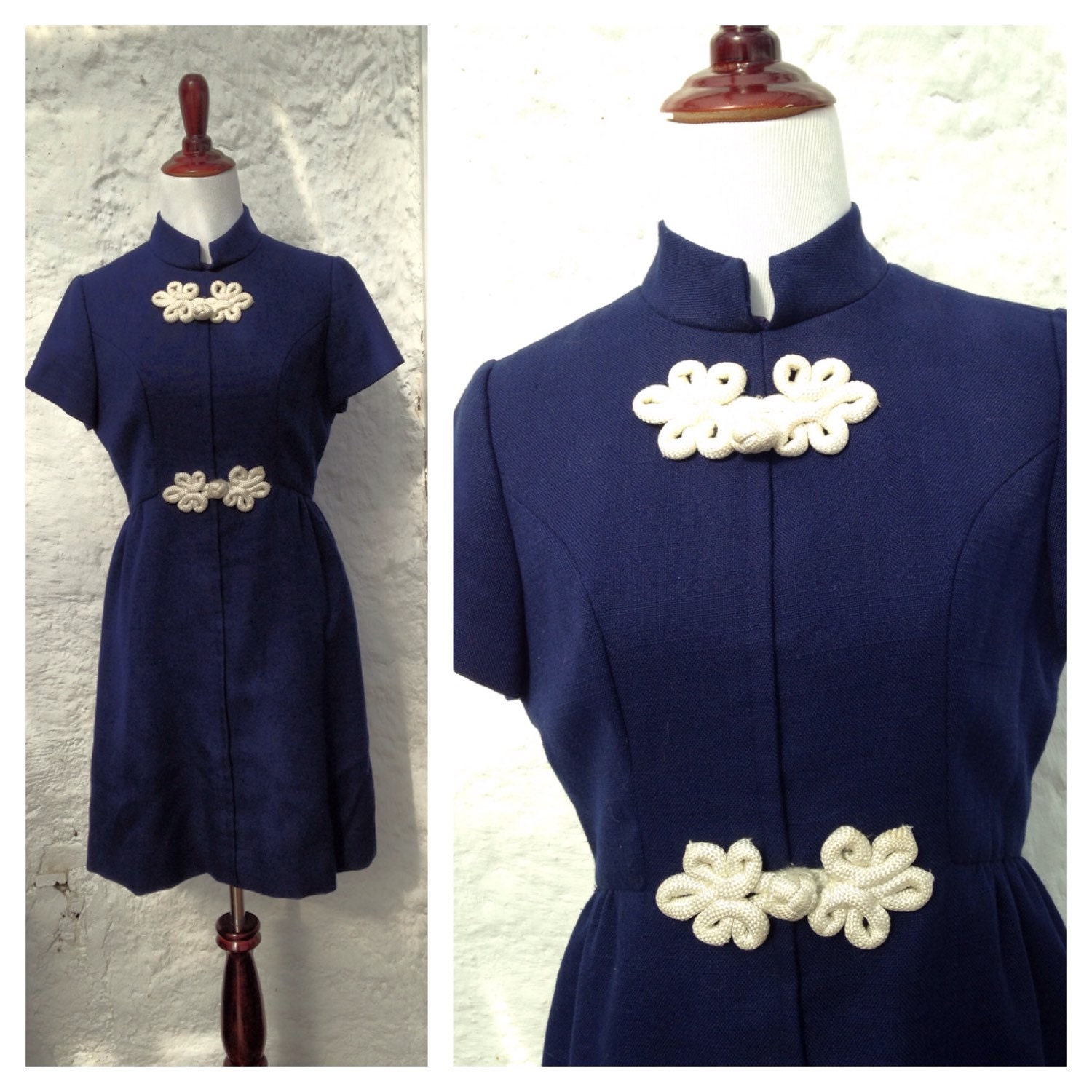 Groovy Threads: 1960s Girls Nehru Collar Dress