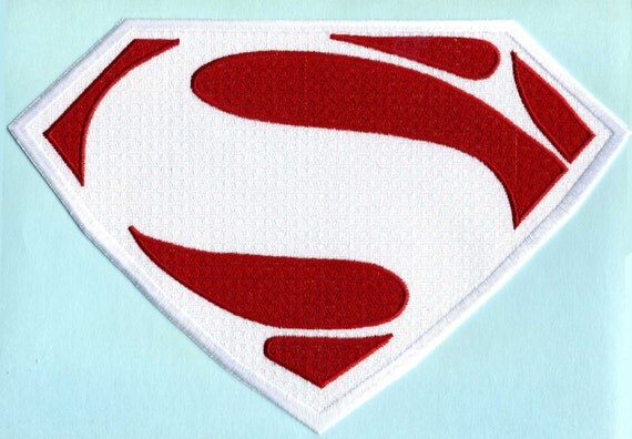 7.6x11.7 XL Embroidered Superman Val Zod Earth 2