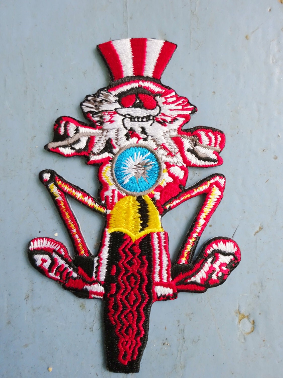 Grateful Dead Uncle Sam Skeleton Motorcycle by TheWordEmporium