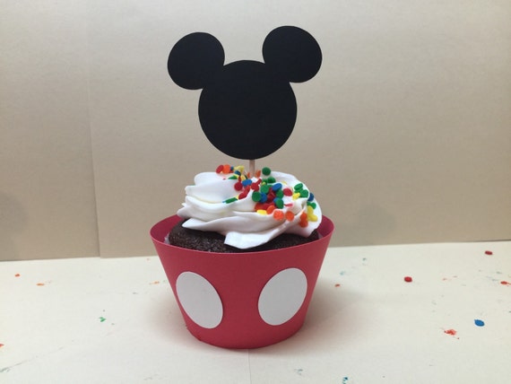 Mickey Mouse cupcake decorations-set of 12