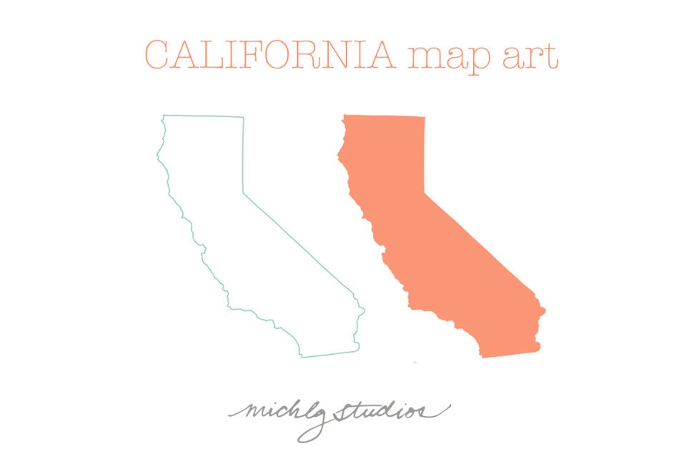 clip art california map - photo #25