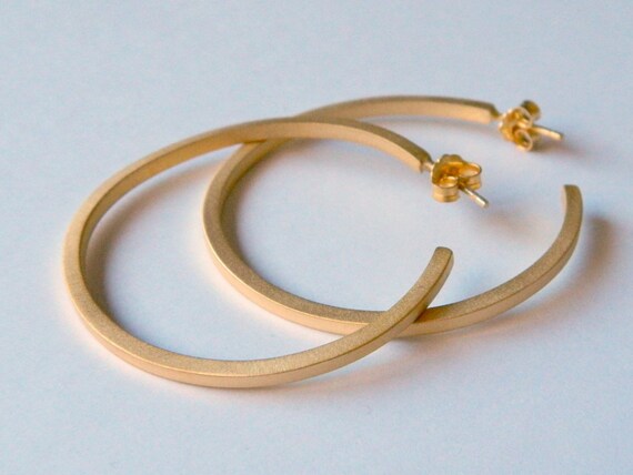 Gold hoop earrings gold minimal hoop earring hoop studs