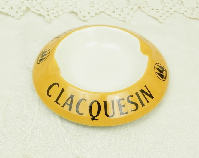 Vintage French Mid Century Ceramic Clacquesin Calvados Ashtray / French Bistrot Café Decor/ Barware / Smoking Collectibles / Tobacciana Home