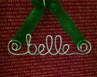 Personalized Wire Name Ornament