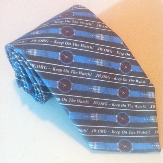 JW ORG Keep On The Watch Jehovah's Witnesses Theme Necktie
