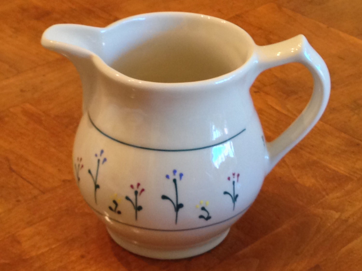 Hartstone Pottery Floral Pitcher Haute Juice
