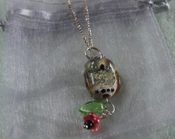 Lampwork Owl Pendant "Mr BOBO"