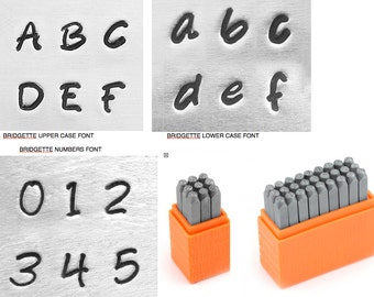 ImpressArt 3mm BRIDGETTE BASIC Letters Upper/Lower or Numbers, Jewelry Stamping Tools, stamps, Metal Stamps, metal stamping tools