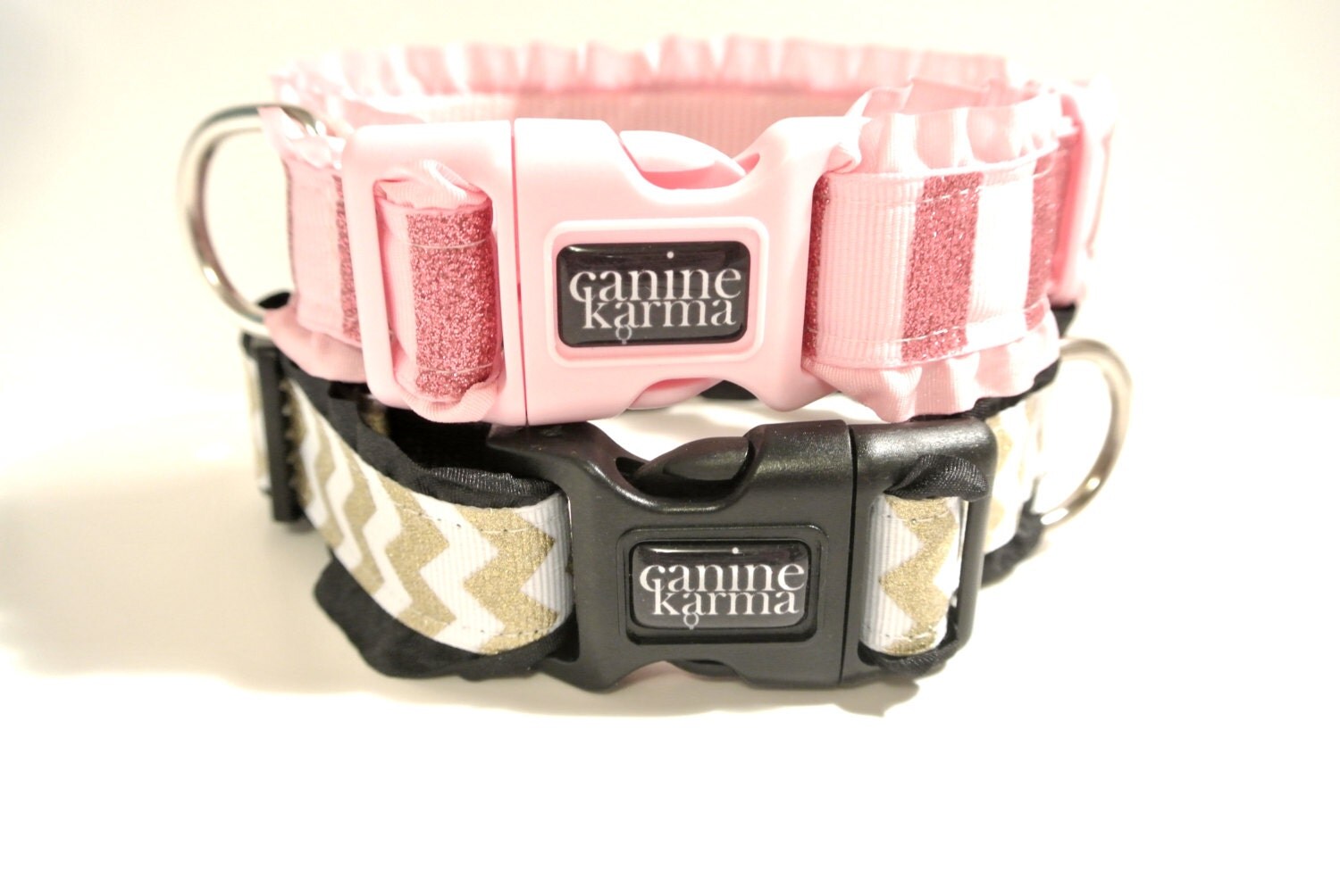 RUFFle Dog Collars 1 Adjustable Frilly Sparkly Pink