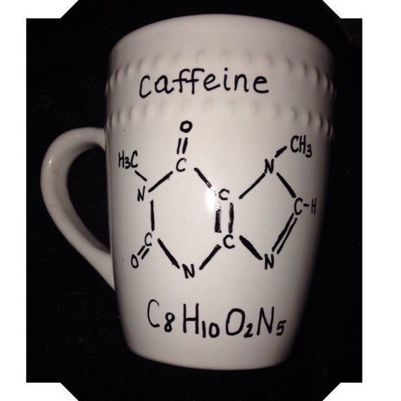 Items similar to Made to order Caffeine coffee mug on Etsy