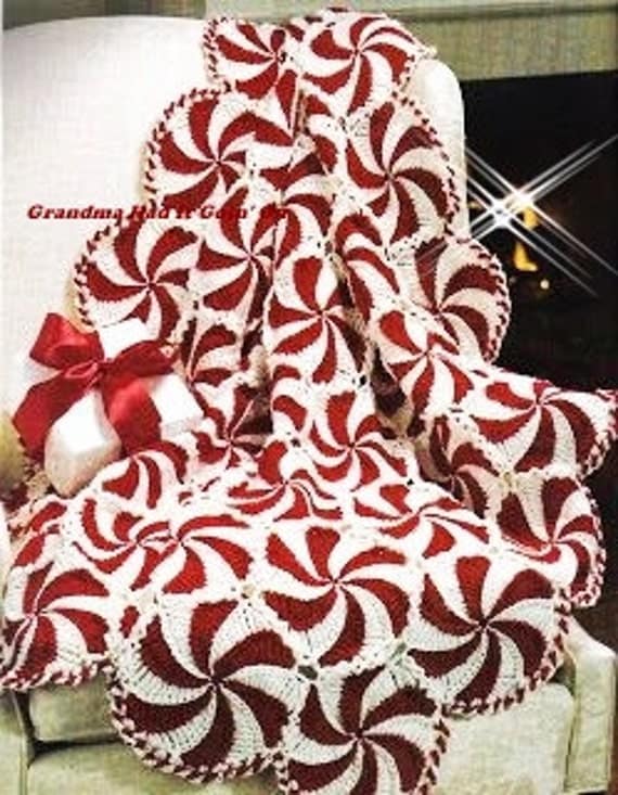 Vintage Crochet Pattern Peppermint Candy by GrandmaHadItGoinOn