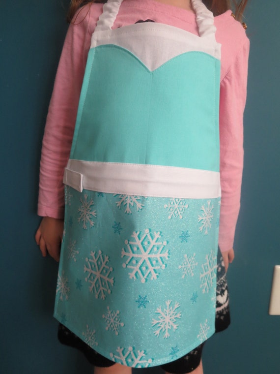 ELSA Frozen CHILD Apron by PIPandFINN on Etsy