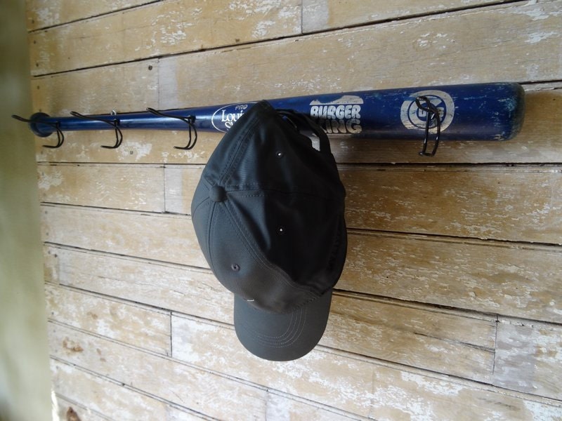 Wooden Vintage Baseball Bat Cap or Coat Rack Little League Bat