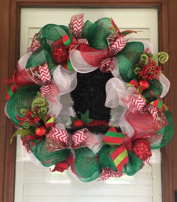 Frosty Christmas Wreath FREE SHIPPING by