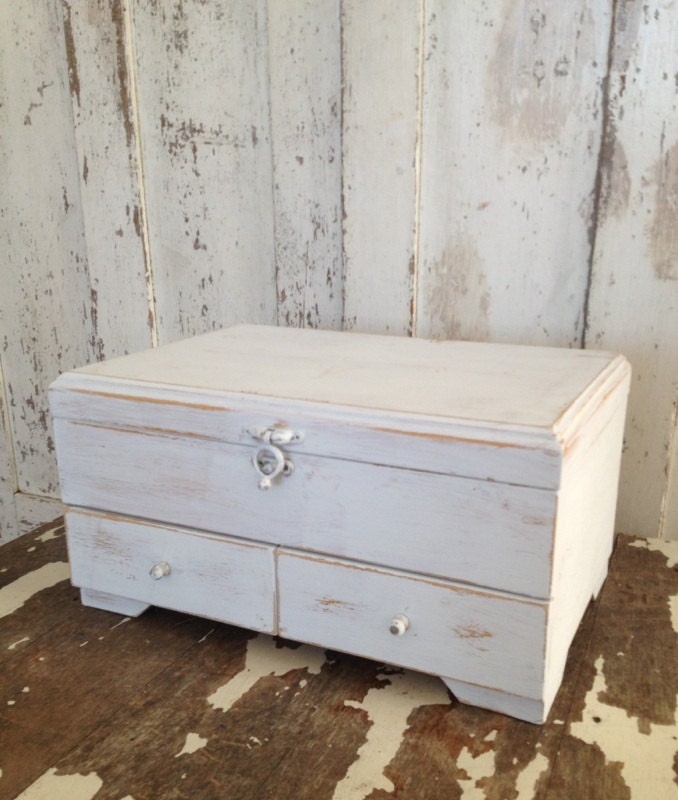 large jewelry box shabby chic white distress wood box cottage large jewelry box shabby chic white distress wood box cottage
