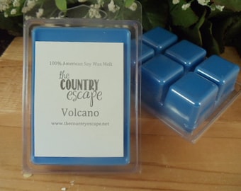Volcano Scented 100% Soy Wax Melt - Aromatic Exotic Vocano Aroma - Maximum Scented