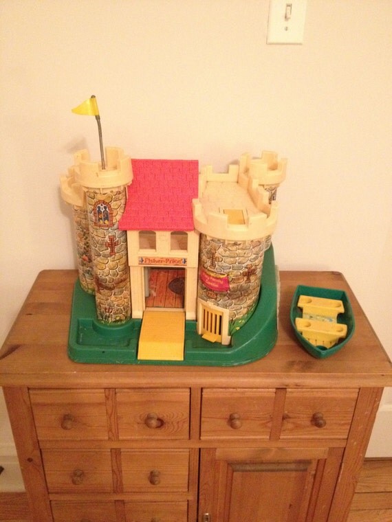 Vintage Fisher Price Play Family Castle by SchmitysVintageBooty