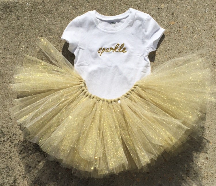 gold tutu outfit